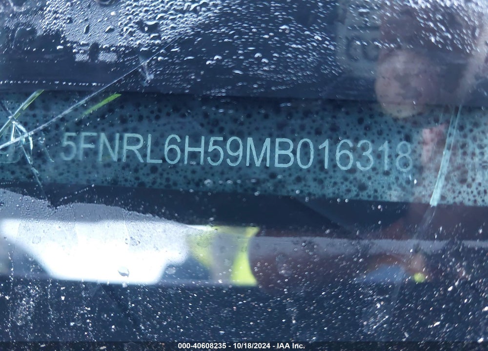 2021 HONDA ODYSSEY EX VIN: 5FNRL6H59MB016318