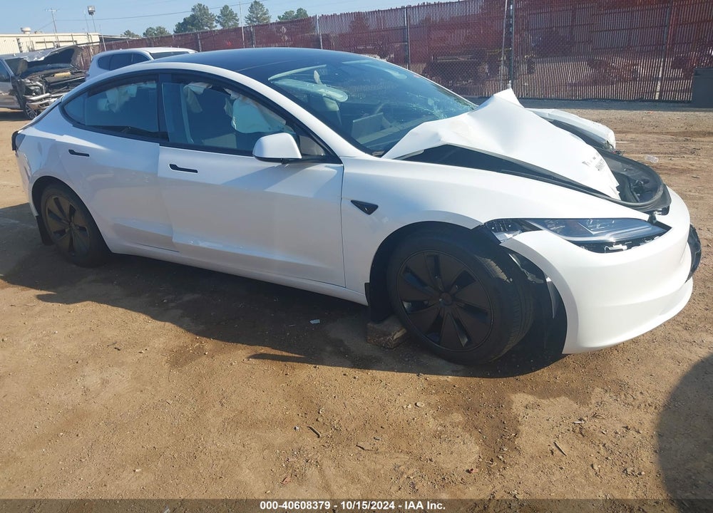 2024 TESLA MODEL 3 LONG RANGE DUAL MOTOR ALL-WHEEL DRIVE VIN: 5YJ3E1EB2RF796263