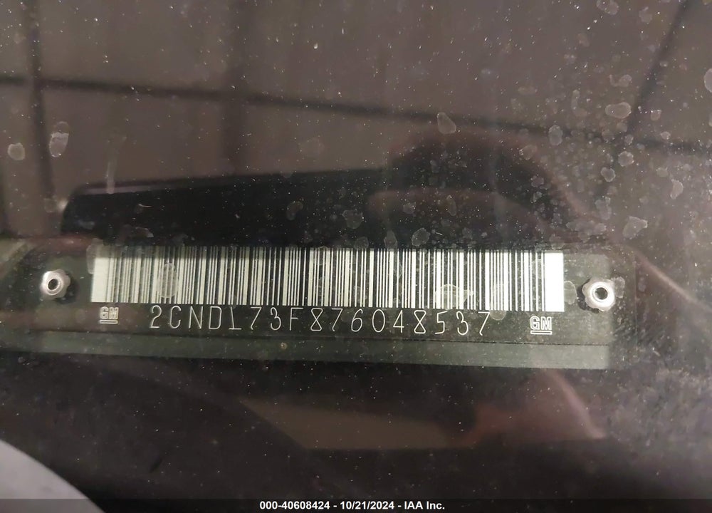2007 CHEVROLET EQUINOX LT VIN: 2CNDL73F876048537