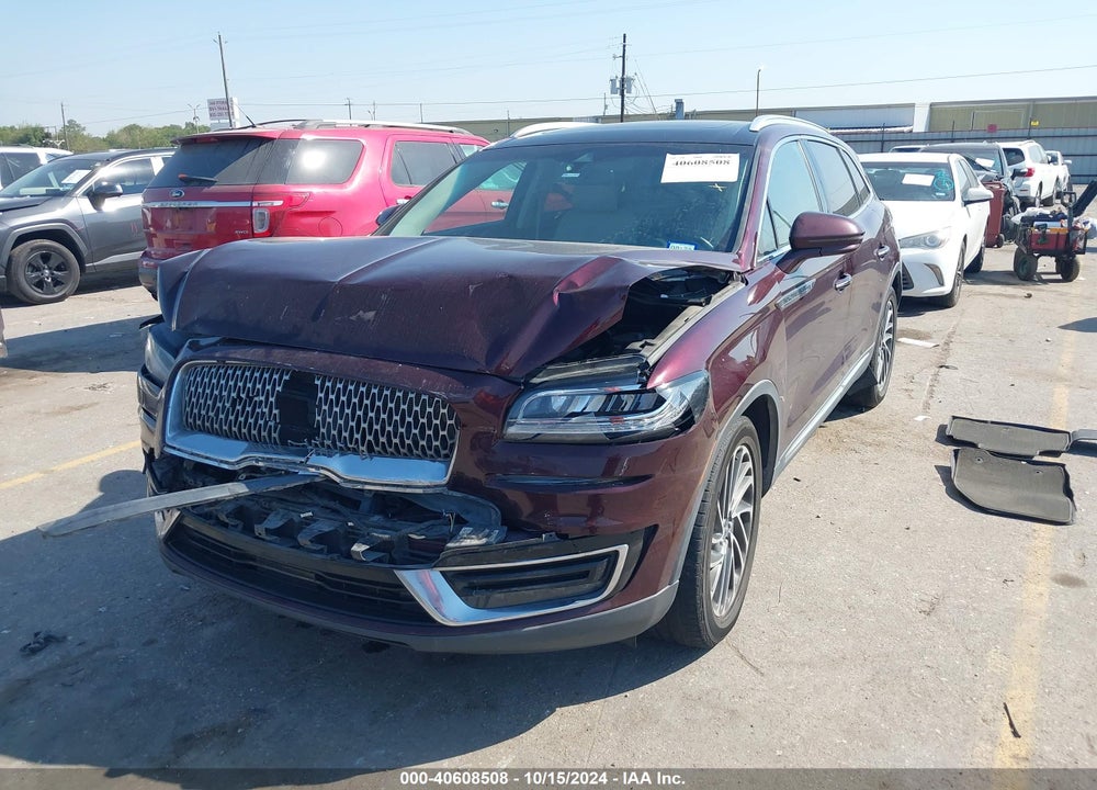 2019 LINCOLN NAUTILUS RESERVE VIN: 2LMPJ6L94KBL48457