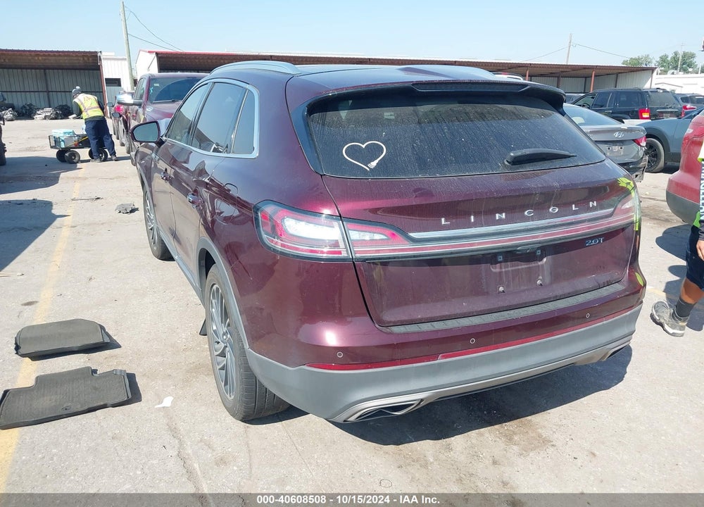 2019 LINCOLN NAUTILUS RESERVE VIN: 2LMPJ6L94KBL48457