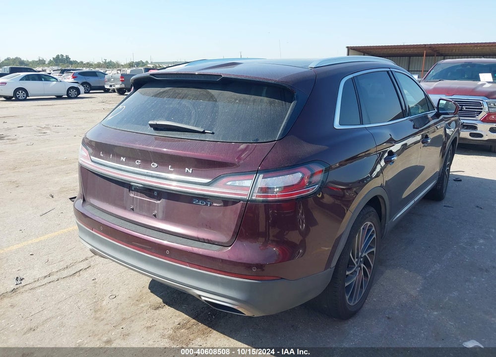 2019 LINCOLN NAUTILUS RESERVE VIN: 2LMPJ6L94KBL48457
