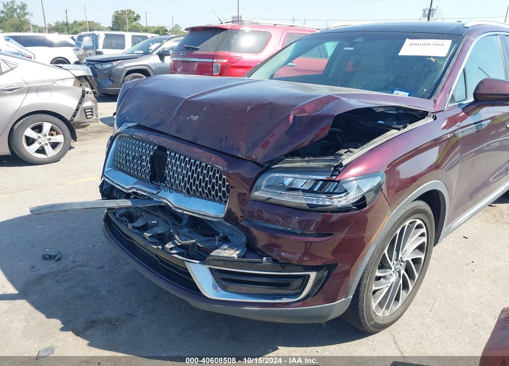 2019 LINCOLN NAUTILUS RESERVE VIN: 2LMPJ6L94KBL48457