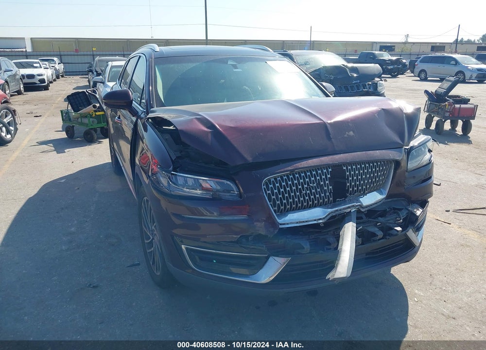 2019 LINCOLN NAUTILUS RESERVE VIN: 2LMPJ6L94KBL48457