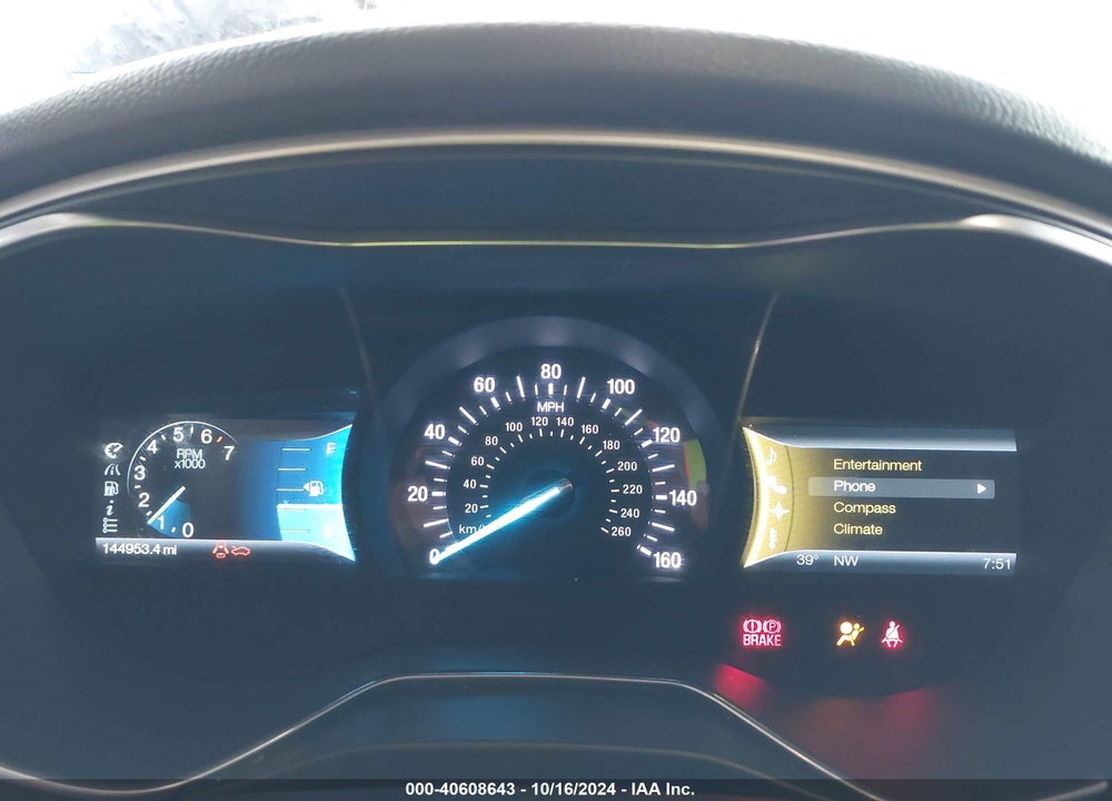 2014 FORD FUSION SE VIN: 3FA6P0HRXER264770