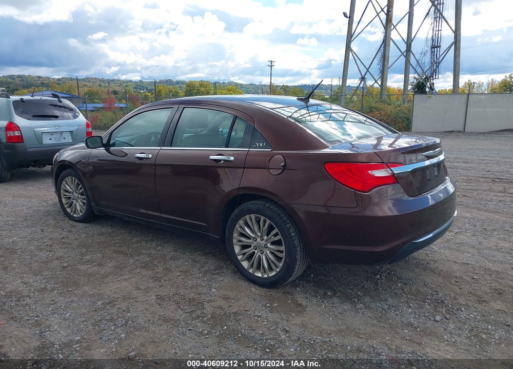 2012 CHRYSLER 200 LIMITED VIN: 1C3CCBCB4CN221951