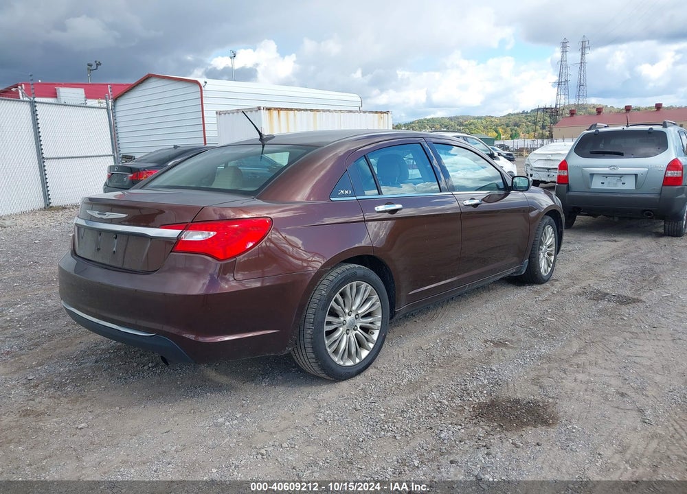 2012 CHRYSLER 200 LIMITED VIN: 1C3CCBCB4CN221951