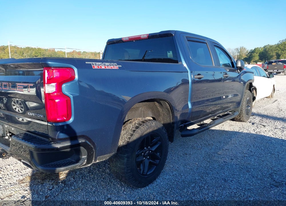 2020 CHEVROLET SILVERADO 1500 4WD SHORT BED CUSTOM TRAIL BOSS VIN: 1GCPYCEF7LZ113403
