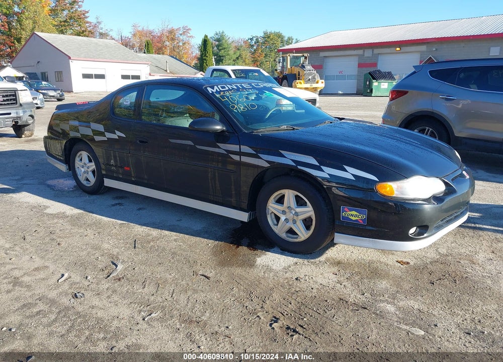 2001 CHEVROLET MONTE CARLO SS VIN: 2G1WX15K019323101