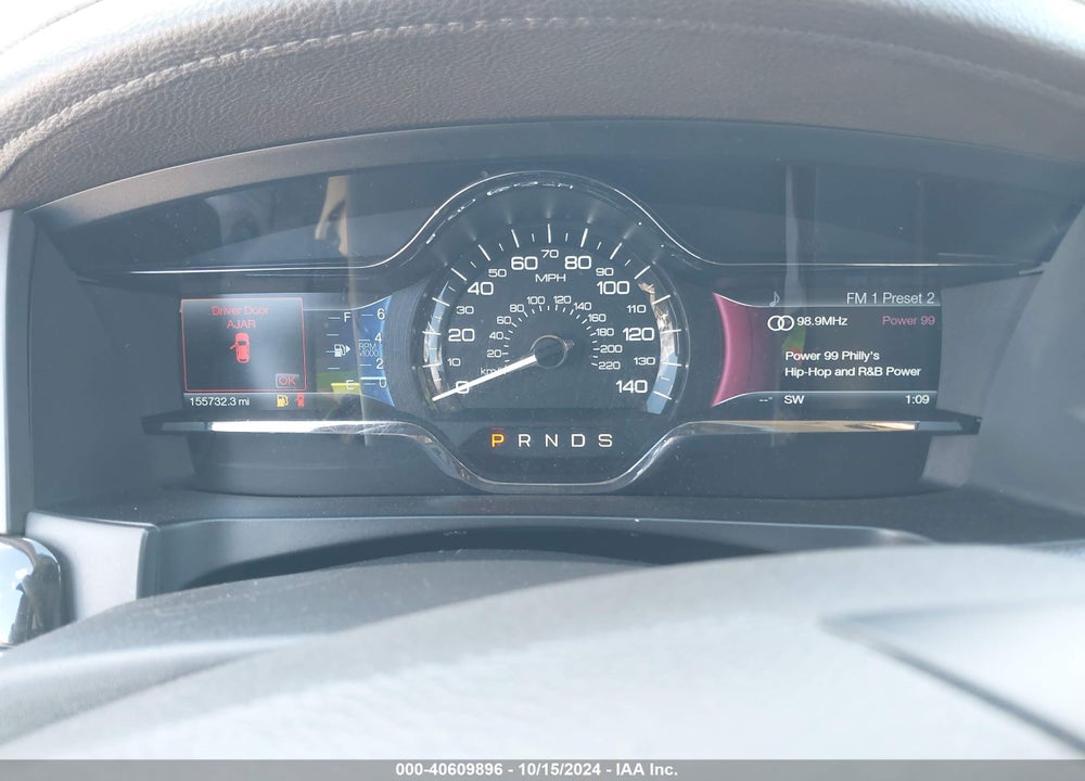 2013 LINCOLN MKS VIN: 1LNHL9EK5DG615189