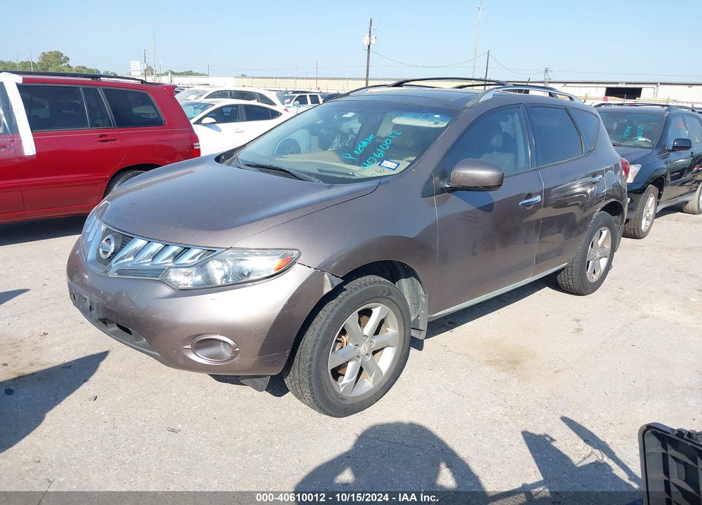 2010 NISSAN MURANO SL VIN: JN8AZ1MU3AW012014