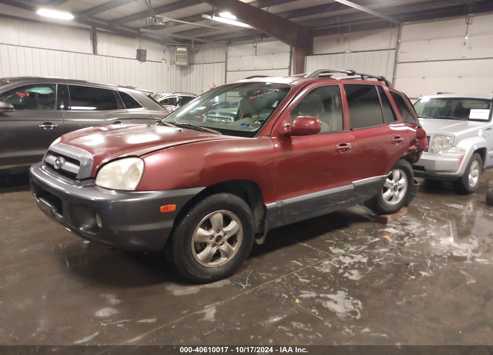 2005 HYUNDAI SANTA FE GLS VIN: KM8SC13D05U934398