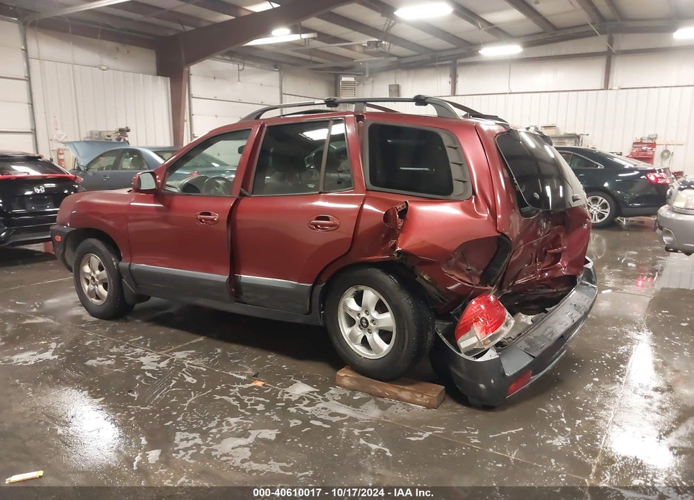 2005 HYUNDAI SANTA FE GLS VIN: KM8SC13D05U934398