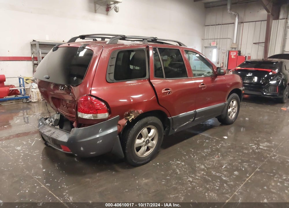 2005 HYUNDAI SANTA FE GLS VIN: KM8SC13D05U934398