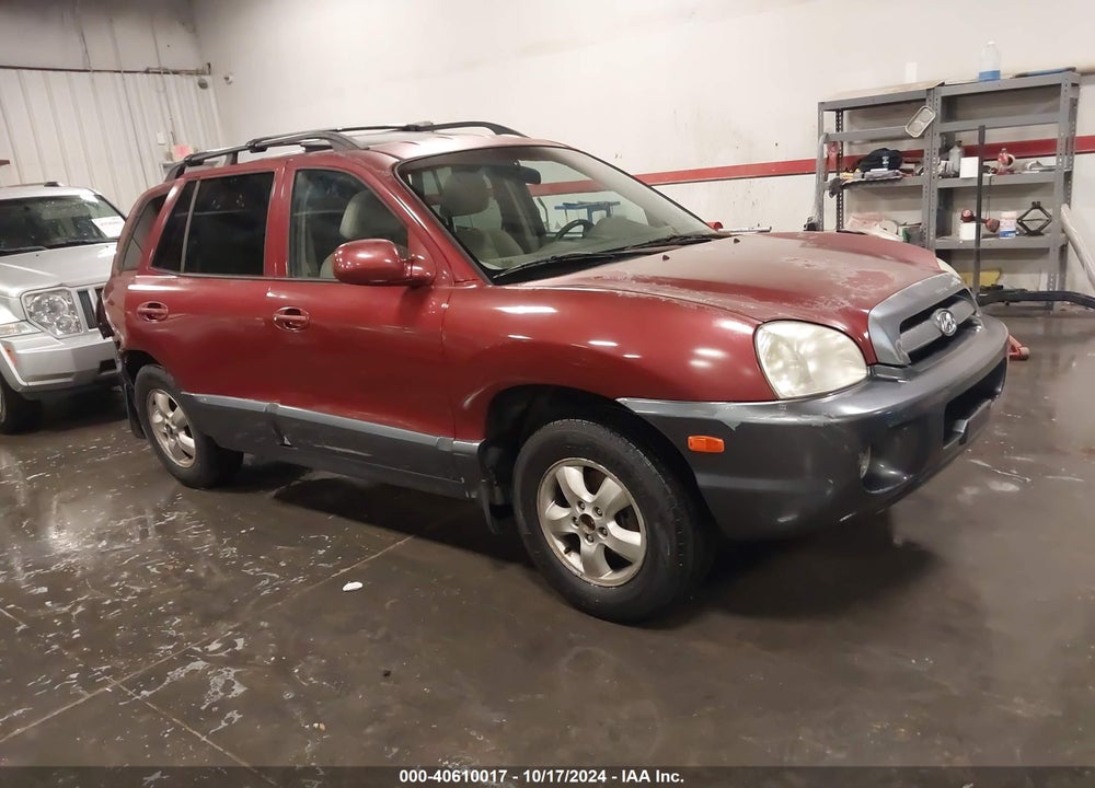 2005 HYUNDAI SANTA FE GLS VIN: KM8SC13D05U934398