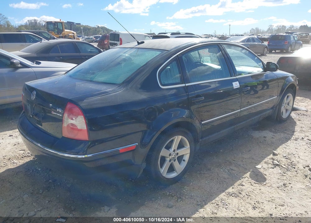 2004 VOLKSWAGEN PASSAT GLX VIN: WVWTH63B44P204609