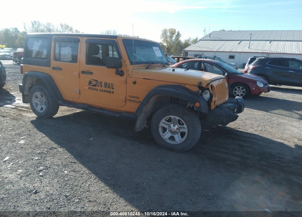 2013 JEEP WRANGLER UNLIMITED SPORT RHD VIN: 1C4BJWKG0DL507391