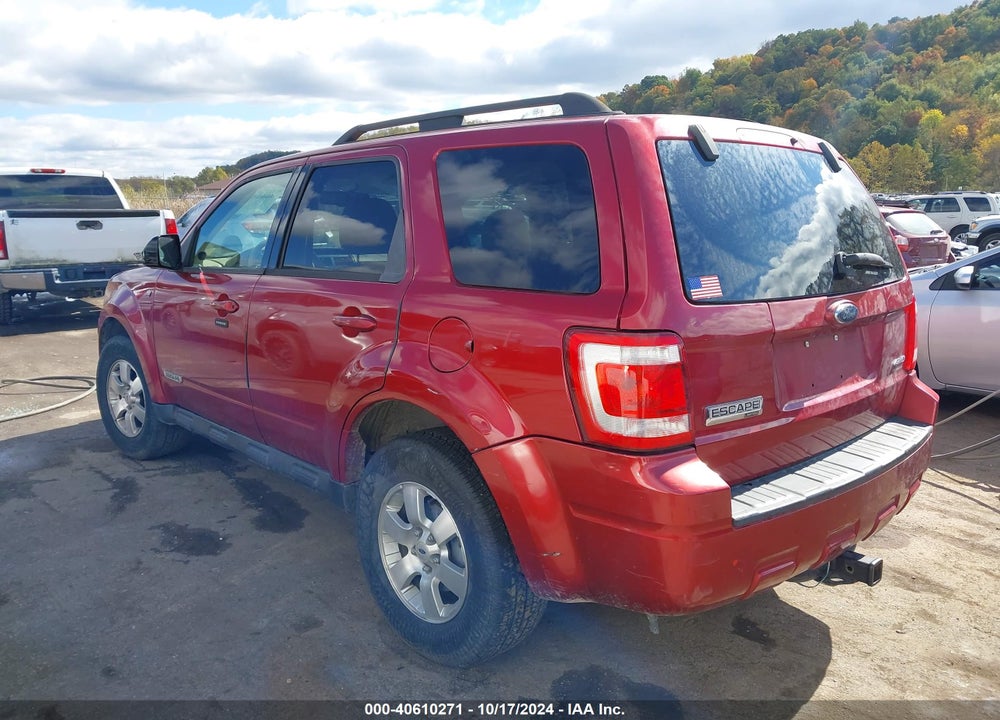 2008 FORD ESCAPE LIMITED VIN: 1FMCU94108KA47839