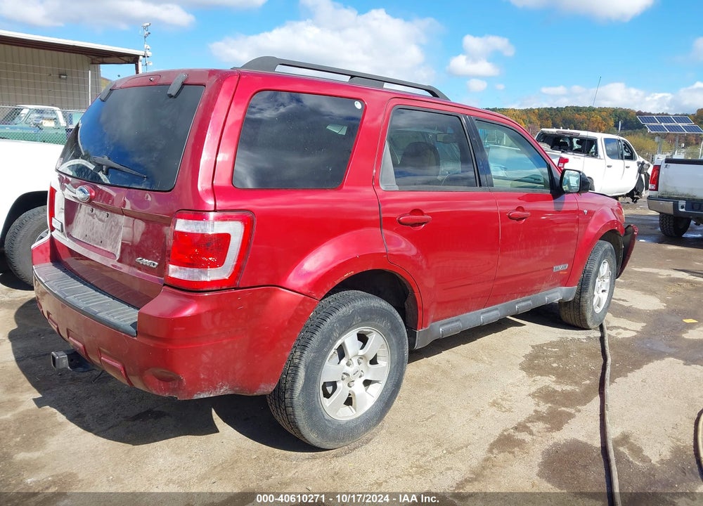2008 FORD ESCAPE LIMITED VIN: 1FMCU94108KA47839