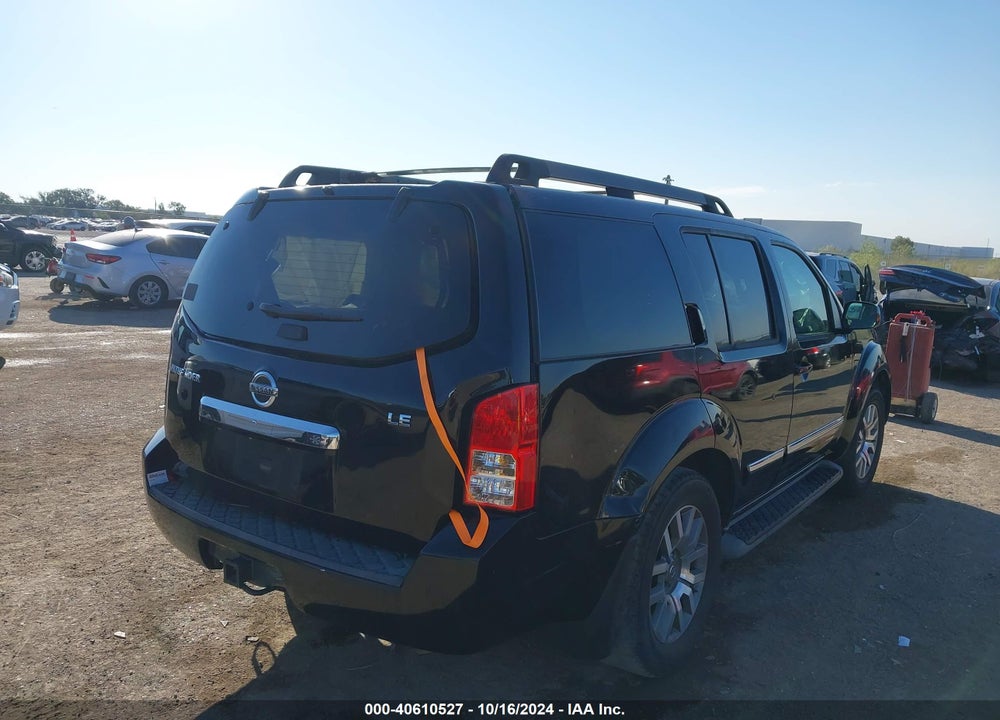 2010 NISSAN PATHFINDER LE VIN: 5N1AR1NNXAC600184