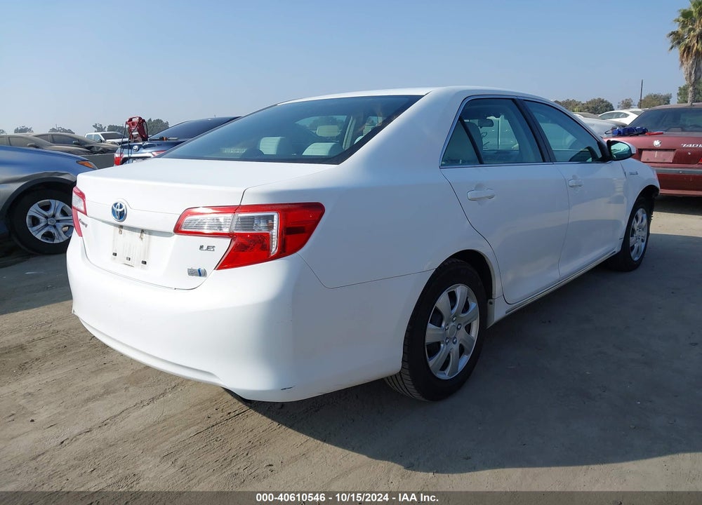 2013 TOYOTA CAMRY HYBRID LE VIN: 4T1BD1FK0DU091678