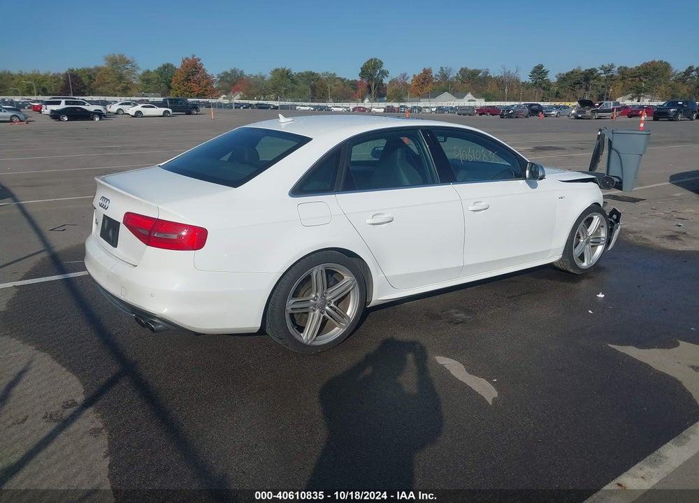 2013 AUDI S4 3.0T PREMIUM PLUS VIN: WAUBGAFL1DA066260