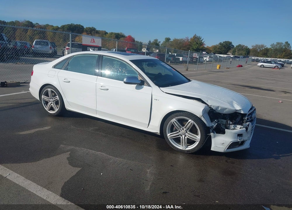 2013 AUDI S4 3.0T PREMIUM PLUS VIN: WAUBGAFL1DA066260