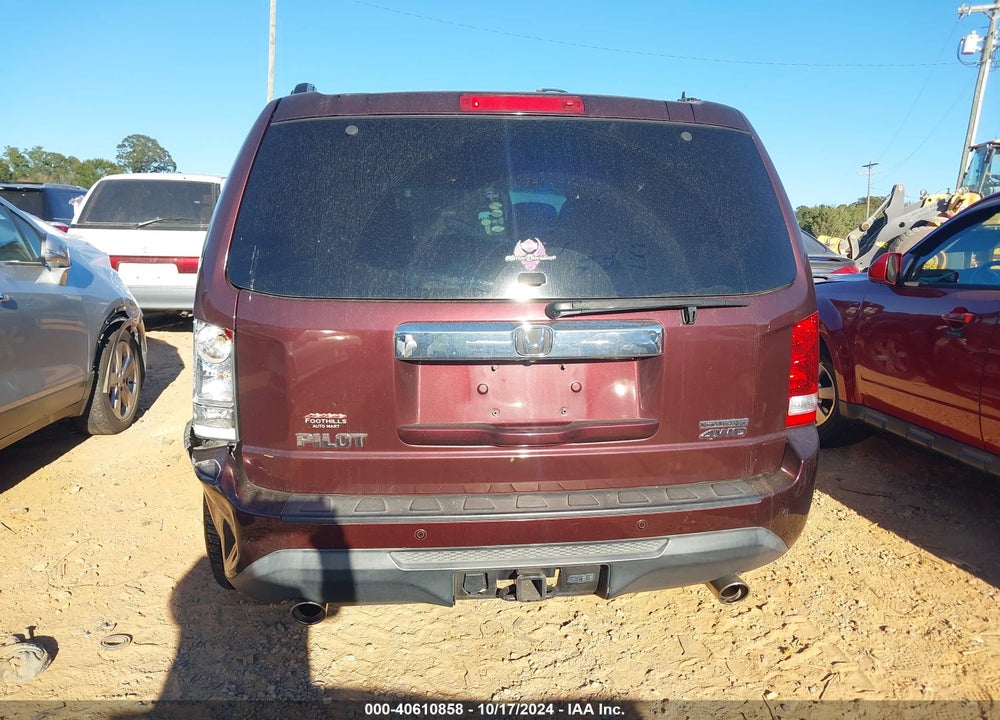 2013 HONDA PILOT TOURING VIN: 5FNYF4H95DB083217