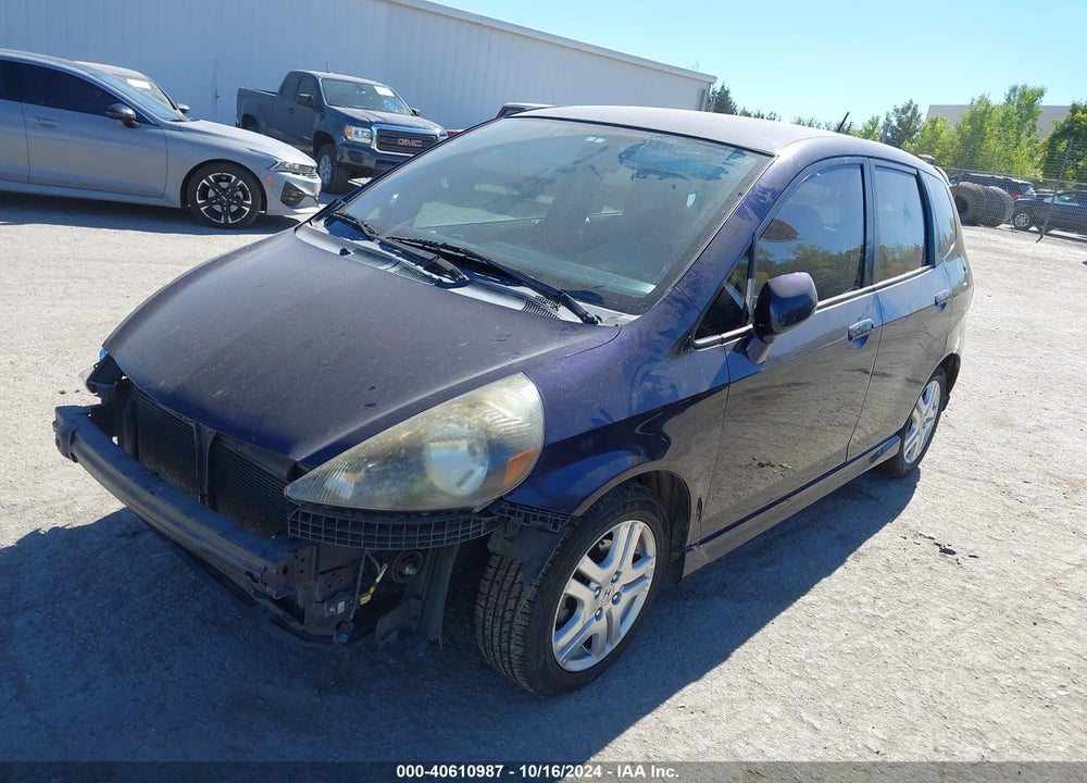 2008 HONDA FIT SPORT VIN: JHMGD37618S058356