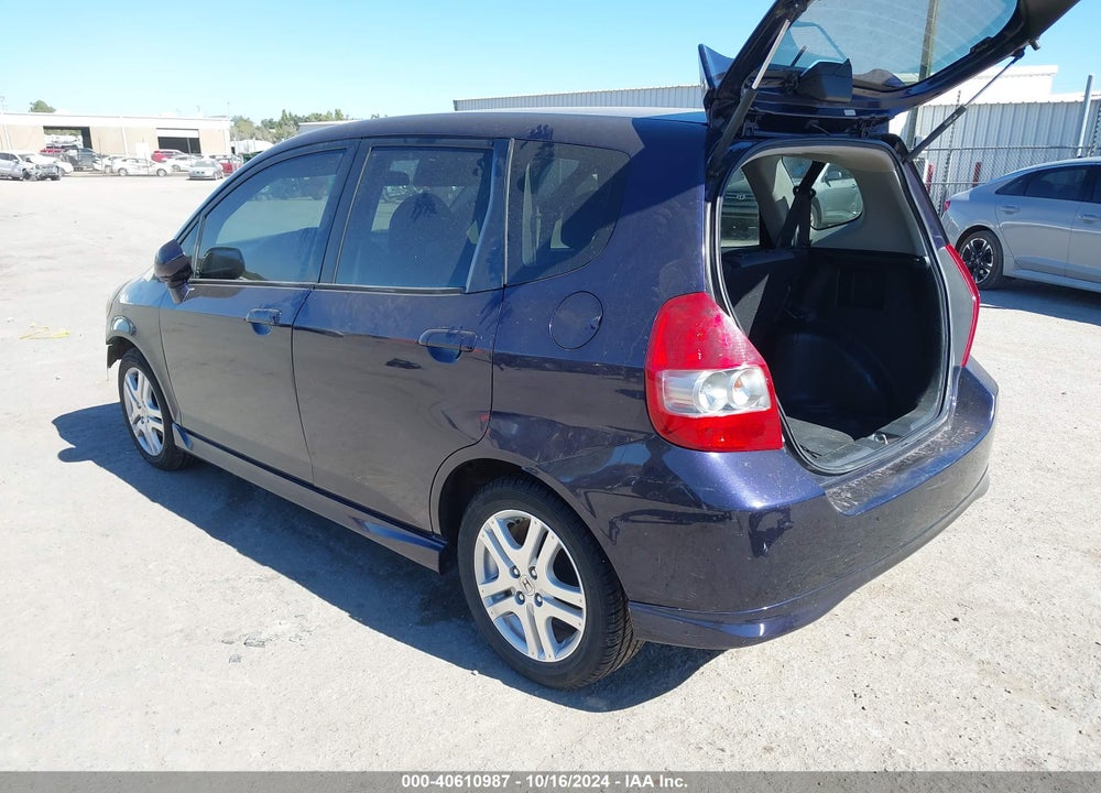 2008 HONDA FIT SPORT VIN: JHMGD37618S058356