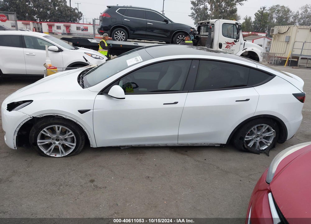 2021 TESLA MODEL Y LONG RANGE DUAL MOTOR ALL-WHEEL DRIVE VIN: 5YJYGDEE1MF118060