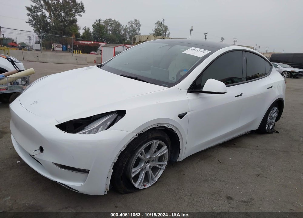 2021 TESLA MODEL Y LONG RANGE DUAL MOTOR ALL-WHEEL DRIVE VIN: 5YJYGDEE1MF118060