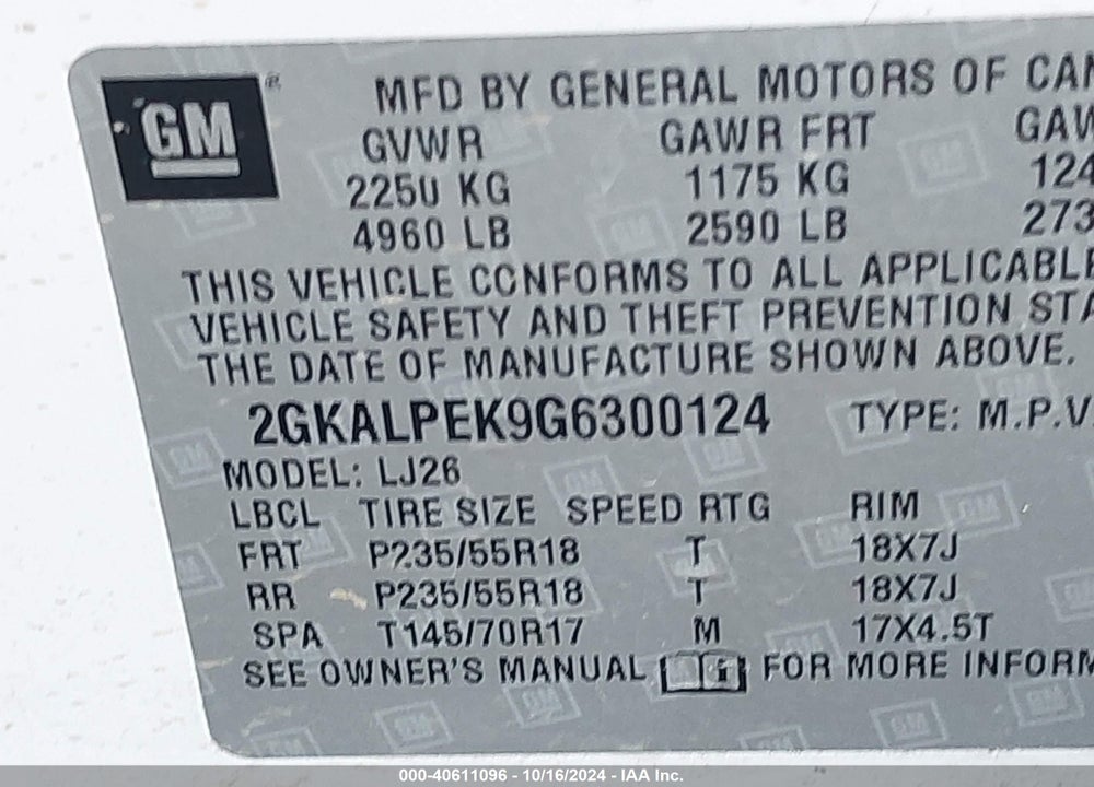 2016 GMC TERRAIN SLT VIN: 2GKALPEK9G6300124