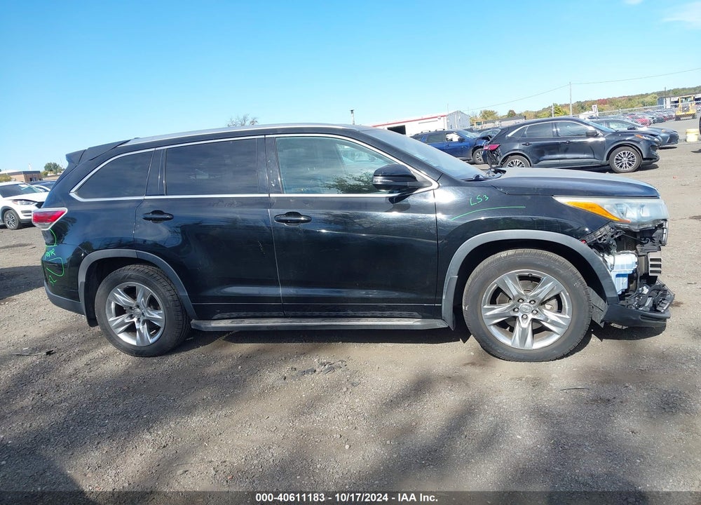 2014 TOYOTA HIGHLANDER LIMITED V6 VIN: 5TDDKRFH3ES023211
