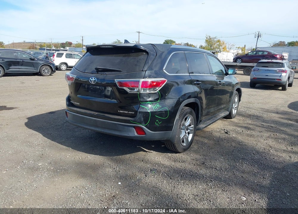 2014 TOYOTA HIGHLANDER LIMITED V6 VIN: 5TDDKRFH3ES023211