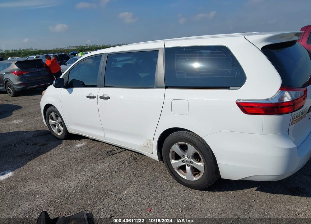 2017 TOYOTA SIENNA L 7 PASSENGER VIN: 5TDZZ3DC8HS888573