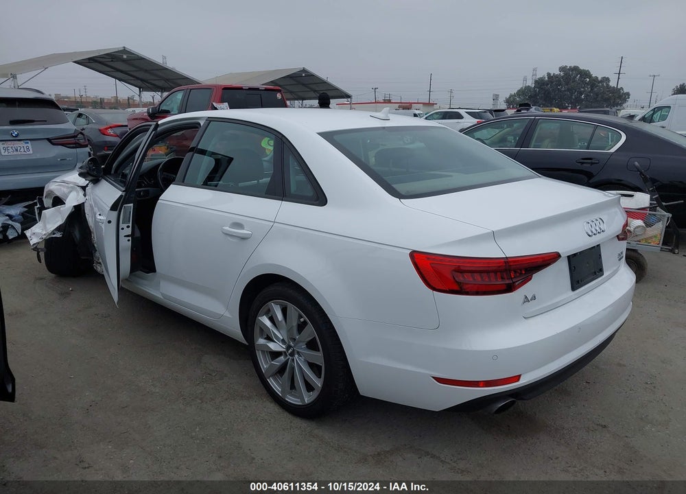 2017 AUDI A4 2.0T PREMIUM VIN: WAUANAF48HN000877