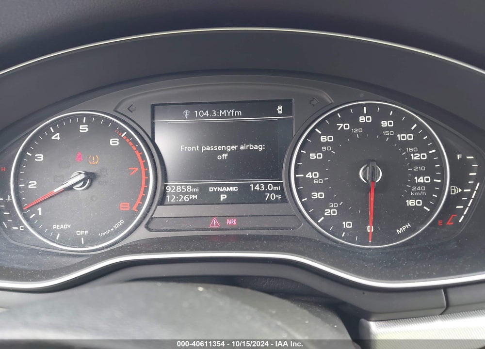 2017 AUDI A4 2.0T PREMIUM VIN: WAUANAF48HN000877