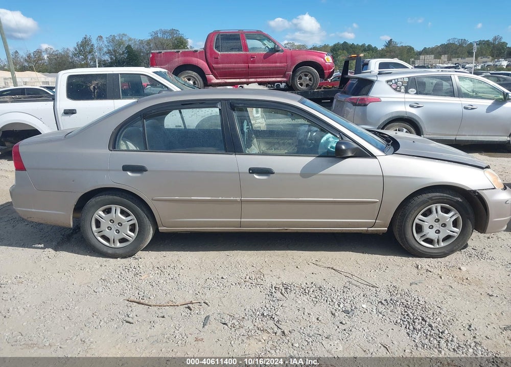 2001 HONDA CIVIC LX VIN: 2HGES165X1H611645