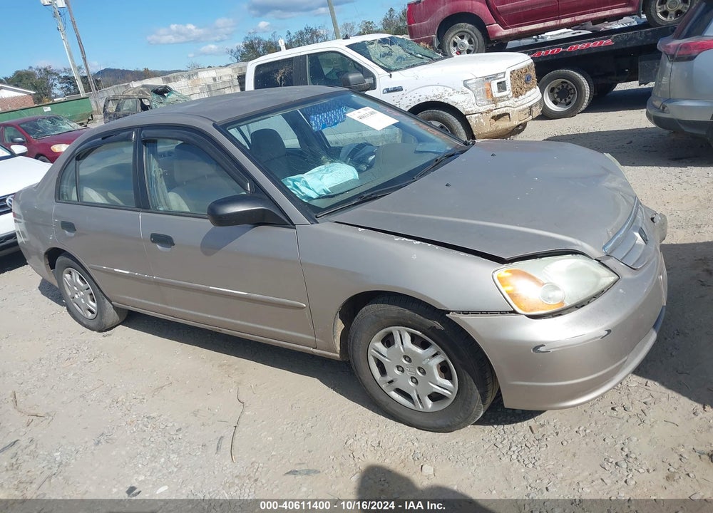 2001 HONDA CIVIC LX VIN: 2HGES165X1H611645