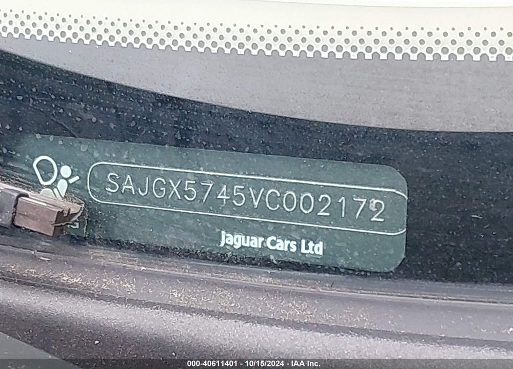 1997 JAGUAR XK8 VIN: SAJGX5745VC002172