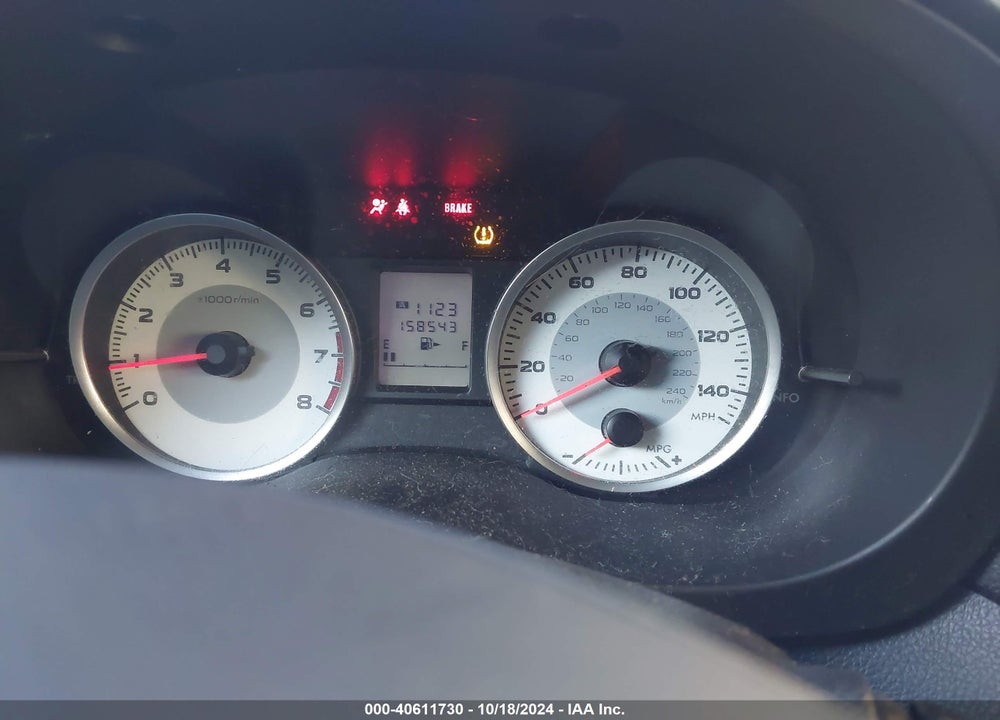 2012 SUBARU IMPREZA 2.0I VIN: JF1GPAA60CG201644