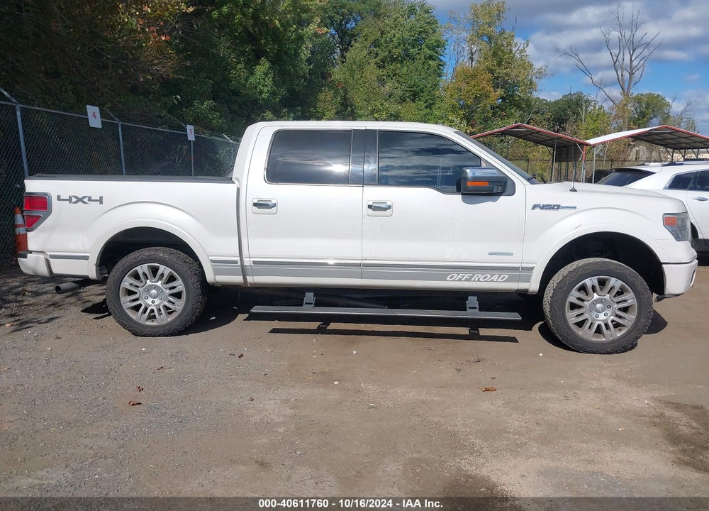 2013 FORD F-150 PLATINUM VIN: 1FTFW1ET9DFB67977