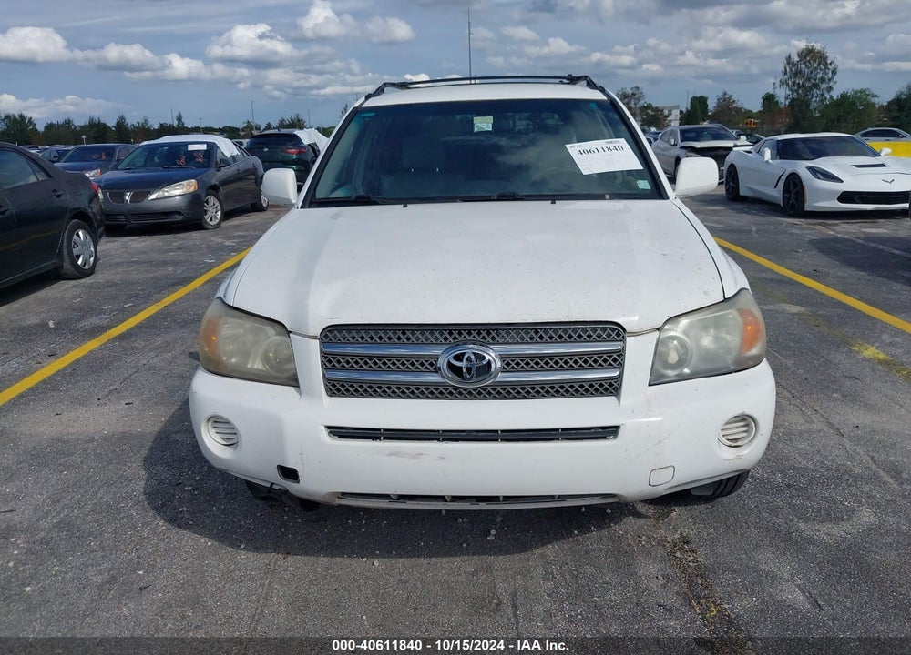 2006 TOYOTA HIGHLANDER HYBRID V6 VIN: JTEDW21A760009849