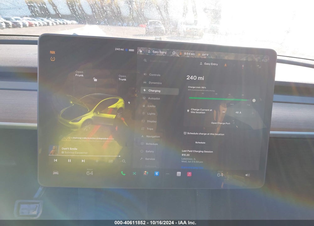 2021 TESLA MODEL Y LONG RANGE DUAL MOTOR ALL-WHEEL DRIVE VIN: 5YJYGDEE8MF245615