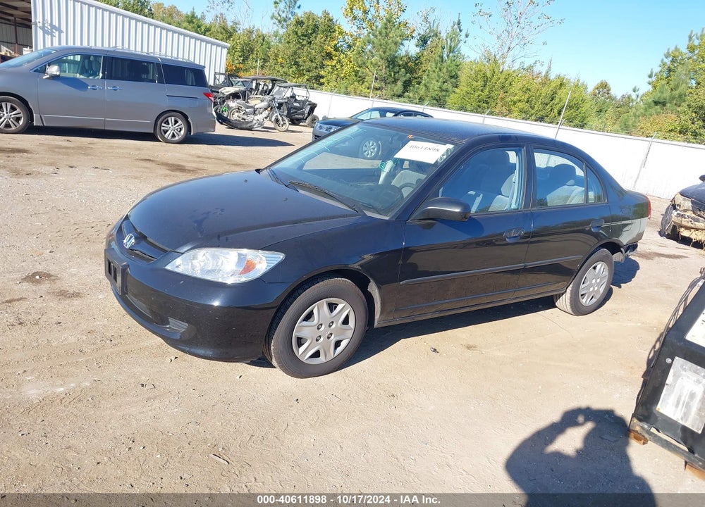 2005 HONDA CIVIC VP VIN: 2HGES164X5H620925