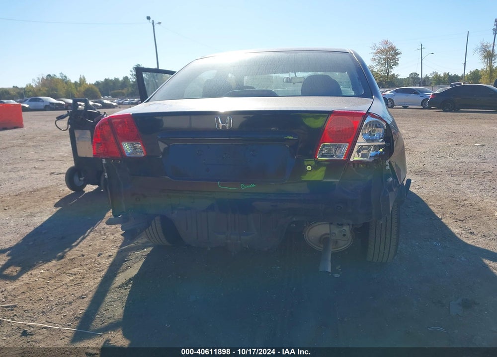 2005 HONDA CIVIC VP VIN: 2HGES164X5H620925