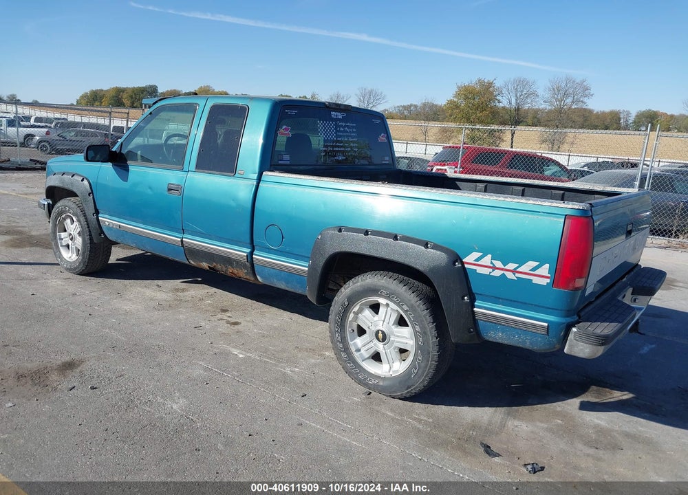 1997 CHEVROLET K1500 FLEETSIDE VIN: 2GCEK19R8V1281838