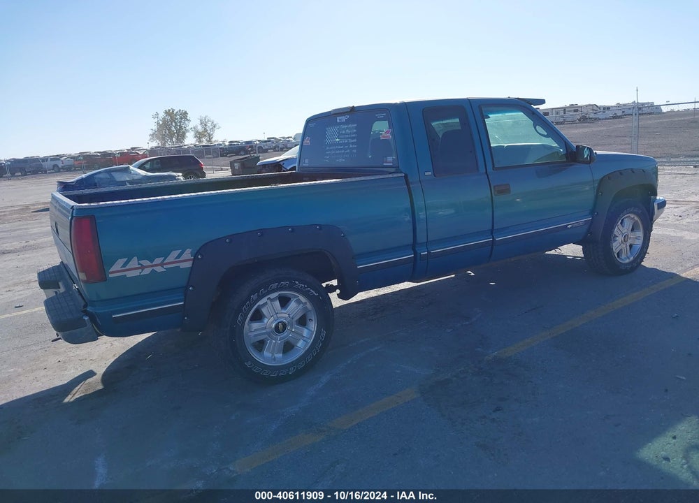1997 CHEVROLET K1500 FLEETSIDE VIN: 2GCEK19R8V1281838