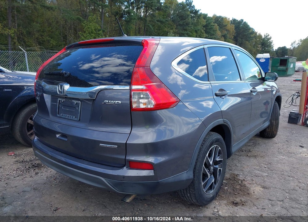 2016 HONDA CR-V SE VIN: 5J6RM4H44GL094140